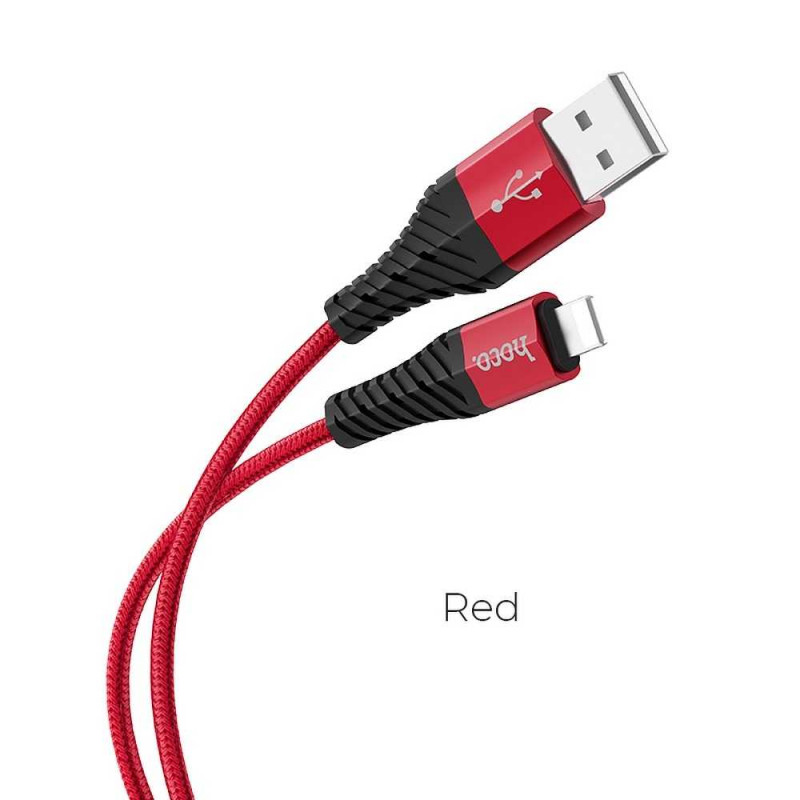 Datový kabel COOL pro nabíjení pro iPhone Lightning 8kolíkový X38 Červený