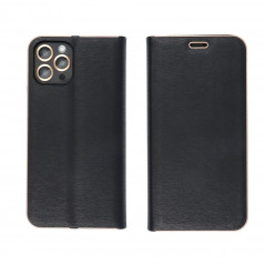 Peněženkové pouzdro LUNA Book Gold na XIAOMI Redmi Note 12 Pro 5G Elegantní  Černý