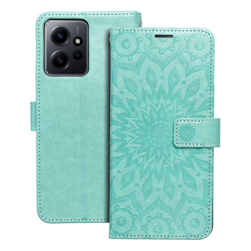 Peněženkové pouzdro MEZZO Book na XIAOMI Redmi Note 12 4G Mandala  Zelený