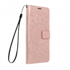 Peněženkové pouzdro MEZZO Book na XIAOMI Redmi Note 12 Pro Plus 5G Mandala  Růžovo-zlatý
