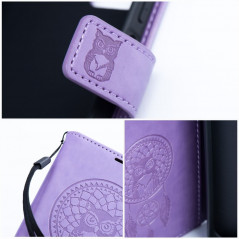Peněženkové pouzdro MEZZO Book na XIAOMI Redmi Note 12 Pro Plus 5G Lapač snů  Fialový (Purple)