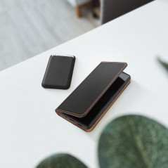 Peněženkové pouzdro Leather case SMART PRO na XIAOMI Redmi Note 12 Pro Plus 5G Elegantní  Černý