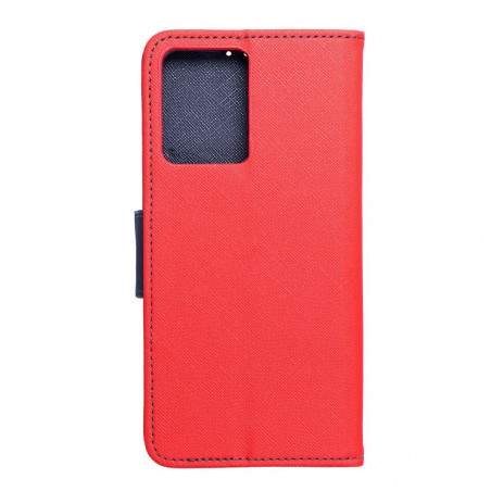 Peněženkové pouzdro Fancy Book na XIAOMI Redmi Note 12 4G Červený / Námořnická modrá
