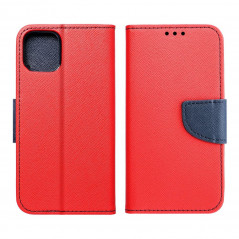 Peněženkové pouzdro Fancy Book na XIAOMI Redmi Note 12 5G Červený / Námořnická modrá