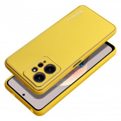 Kryt LEATHER na XIAOMI Redmi Note 12 4G Žlutý