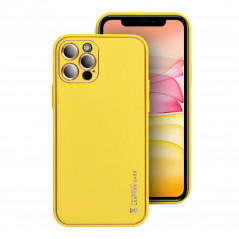 Kryt LEATHER na XIAOMI Redmi Note 12 4G Žlutý