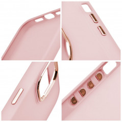 Kryt FRAME na Apple iPhone 12 Elegantní  Pudrově růžový