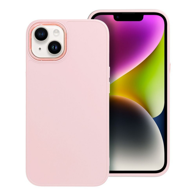 Kryt FRAME na Apple iPhone 13 Elegantní  Pudrově růžový
