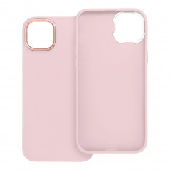 Kryt FRAME na Apple iPhone 14 Plus Elegantní  Pudrově růžový