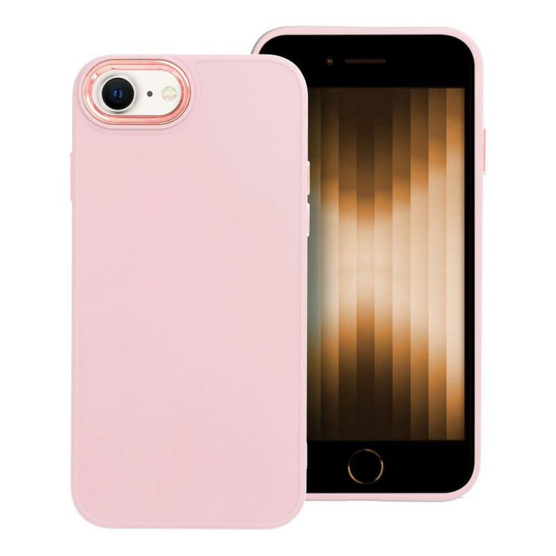 Kryt FRAME na Apple iPhone 8 Elegantní  Pudrově růžový