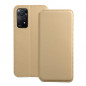 Peněženkové pouzdro Dual Pocket book na XIAOMI Redmi Note 11 Pro 5G Zlatý 