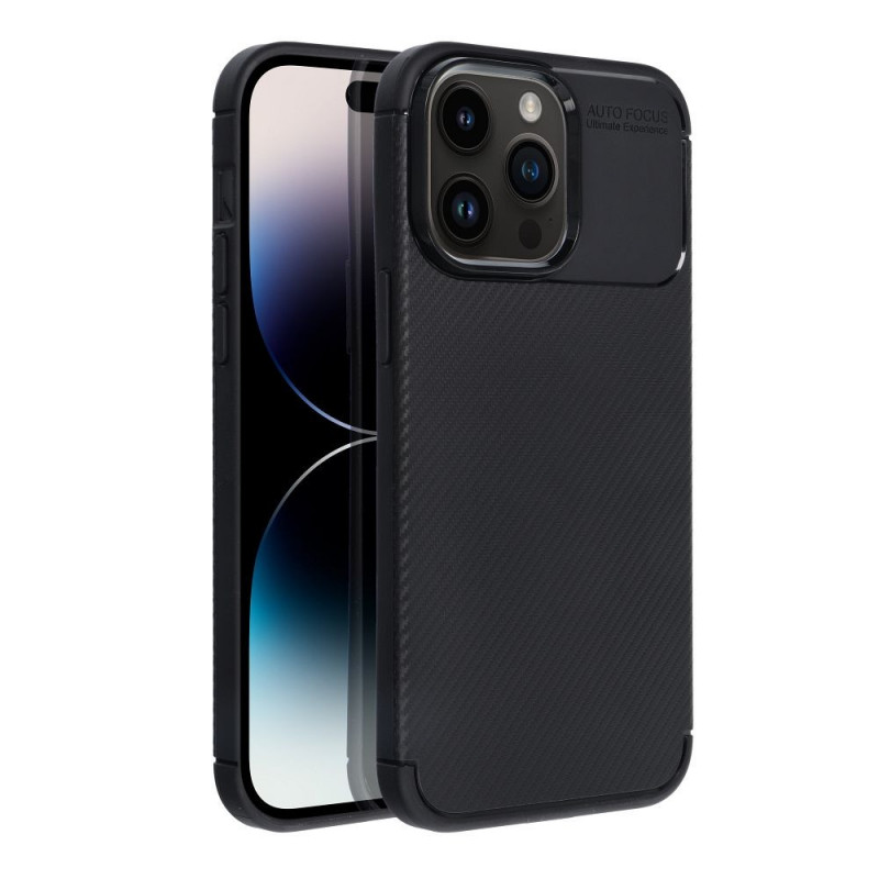 Kryt CARBON PREMIUM na Apple iPhone 14 Pro Max Elegantní  Černý