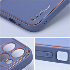 Kryt LEATHER na Apple iPhone 14 Pro Modrý