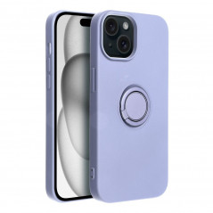 Kryt Silicone ring na Apple iPhone 15 Fialový (Violet)