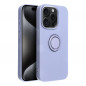 Kryt Silicone ring na Apple iPhone 15 Pro Fialový (Violet)