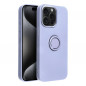 Kryt Silicone ring na Apple iPhone 15 Pro Max Fialový (Violet)