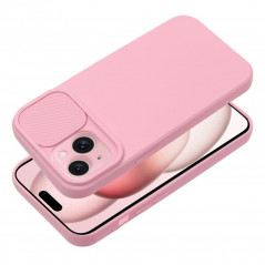 Kryt Slide na Apple iPhone 15 Světle růžový