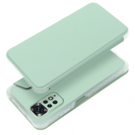 Peněženkové pouzdro Piano Book na XIAOMI Redmi Note 11 Pro 5G Světle zelený