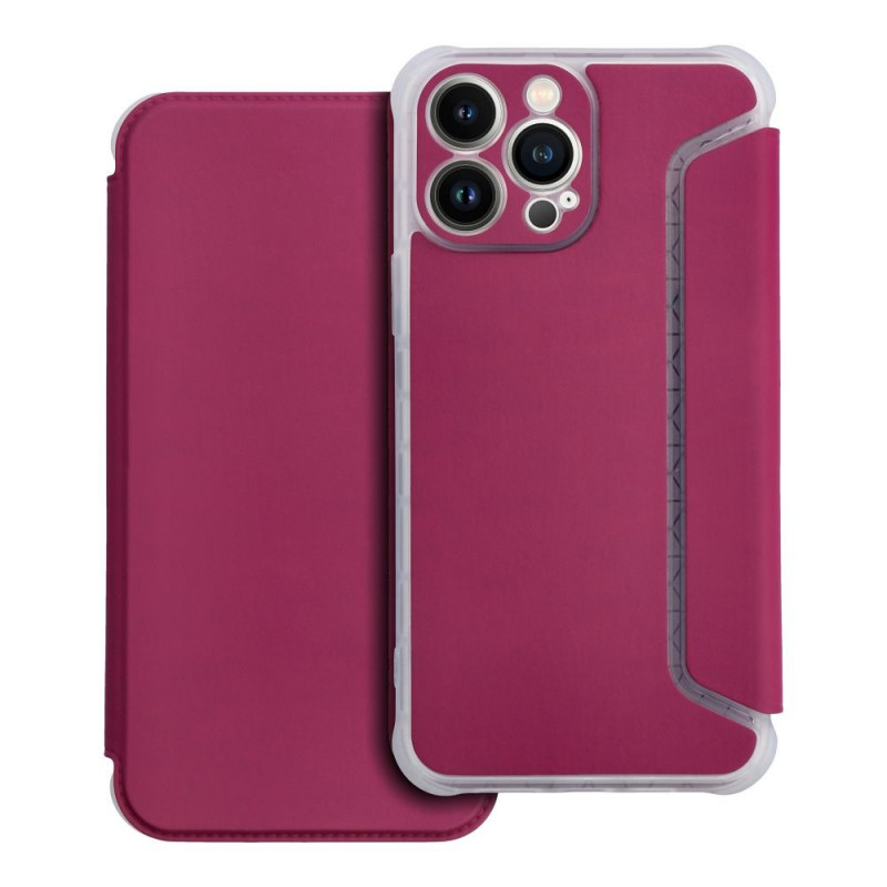 Peněženkové pouzdro Piano Book na Apple iPhone 13 Pro Max Purpurový