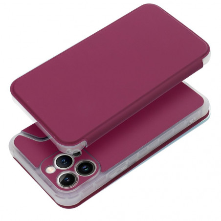 Peněženkové pouzdro Piano Book na Apple iPhone 13 Pro Max Purpurový