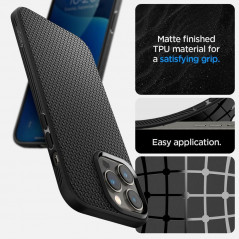 Kryt Spigen  Liquid Air na Apple iPhone 14 Pro Matná černá
