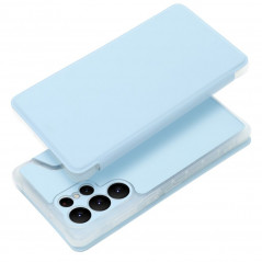 Peněženkové pouzdro Piano Book na Samsung Galaxy S22 Ultra Světle modrý