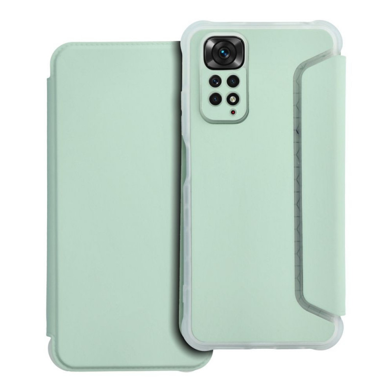 Peněženkové pouzdro Piano Book na XIAOMI Redmi Note 11 Světle zelený