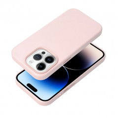 Kryt Leather Mag Cover na Apple iPhone 11 Elegantní  MagSAFE  Pískově růžový