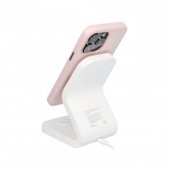 Kryt Leather Mag Cover na Apple iPhone 11 Elegantní  MagSAFE  Pískově růžový