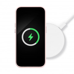 Kryt Leather Mag Cover na Apple iPhone 11 Elegantní  MagSAFE  Pískově růžový