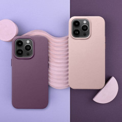 Kryt Leather Mag Cover na Apple iPhone 11 Elegantní  MagSAFE  Pískově růžový