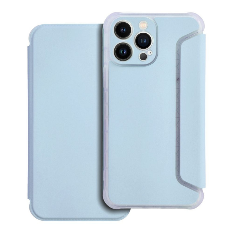 Peněženkové pouzdro Piano Book na Apple iPhone 13 Pro Max Světle modrý