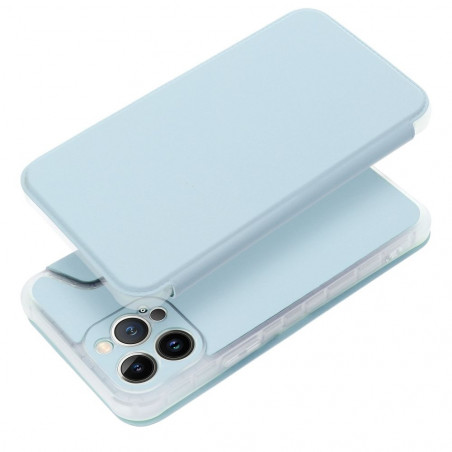 Peněženkové pouzdro Piano Book na Apple iPhone 13 Pro Max Světle modrý