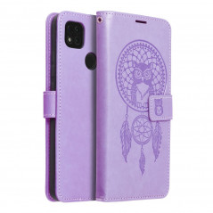 Peněženkové pouzdro MEZZO Book na XIAOMI Redmi 9C Lapač snů  Fialový (Purple)