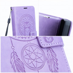 Peněženkové pouzdro MEZZO Book na XIAOMI Redmi 9C NFC Lapač snů  Fialový (Purple)