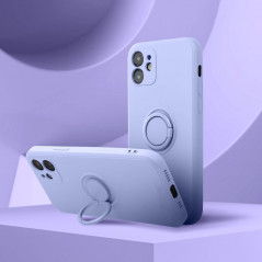 Kryt Silicone ring na Apple iPhone 14 Pro Fialový (Violet)