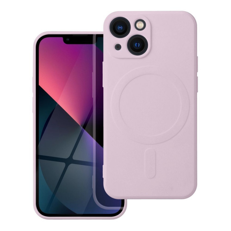 Kryt Silicone Mag Cover na Apple iPhone 13 mini MagSAFE  Růžový