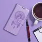 Peněženkové pouzdro MEZZO Book na Apple iPhone SE 2020 Lapač snů  Fialový (Purple)