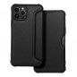 Peněženkové pouzdro Razor Book na Apple iPhone 12 Pro Uhlíkové vlákno, Karbonový vzor  Černý