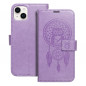 Peněženkové pouzdro MEZZO Book na Apple iPhone 14 Plus Lapač snů  Fialový (Purple)