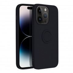 Kryt Silicone ring na Apple iPhone 14 Pro Černý