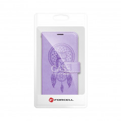 Peněženkové pouzdro MEZZO Book na XIAOMI Redmi Note 11 Lapač snů  Fialový (Purple)