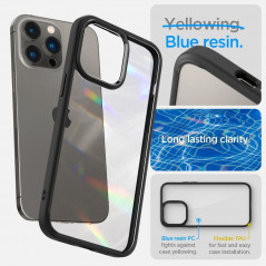 Kryt Spigen Ultra Hybrid na Apple iPhone 14 Pro Křišťálově čistý  Matná černá