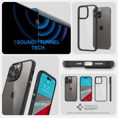 Kryt Spigen Ultra Hybrid na Apple iPhone 14 Pro Křišťálově čistý  Matná černá