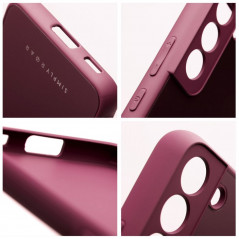 Kryt Roar Matte Glass na Samsung Galaxy A02s Stylový  Vinově červený
