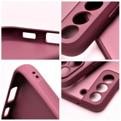 Kryt Roar Matte Glass na Samsung Galaxy A12 Stylový  Vinově červený