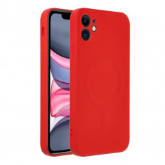 Kryt Silicone Mag Cover na Apple iPhone 11 MagSAFE  Červený
