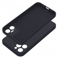 Kryt Silicone Mag Cover na Apple iPhone 12 Pro MagSAFE  Černý