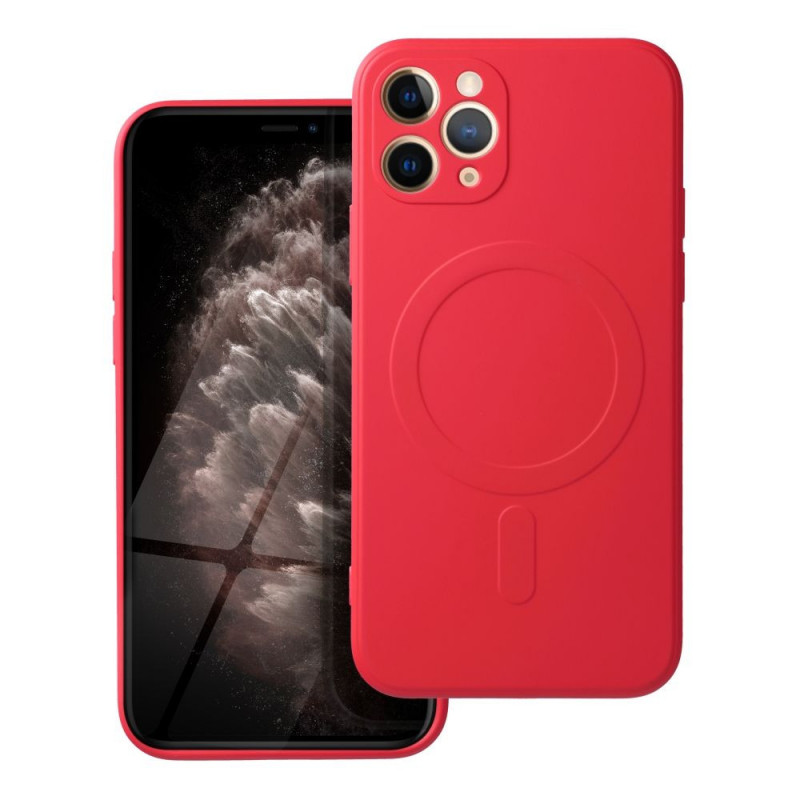 Kryt Silicone Mag Cover na Apple iPhone 11 Pro MagSAFE  Červený