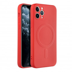 Kryt Silicone Mag Cover na Apple iPhone 11 Pro MagSAFE  Červený